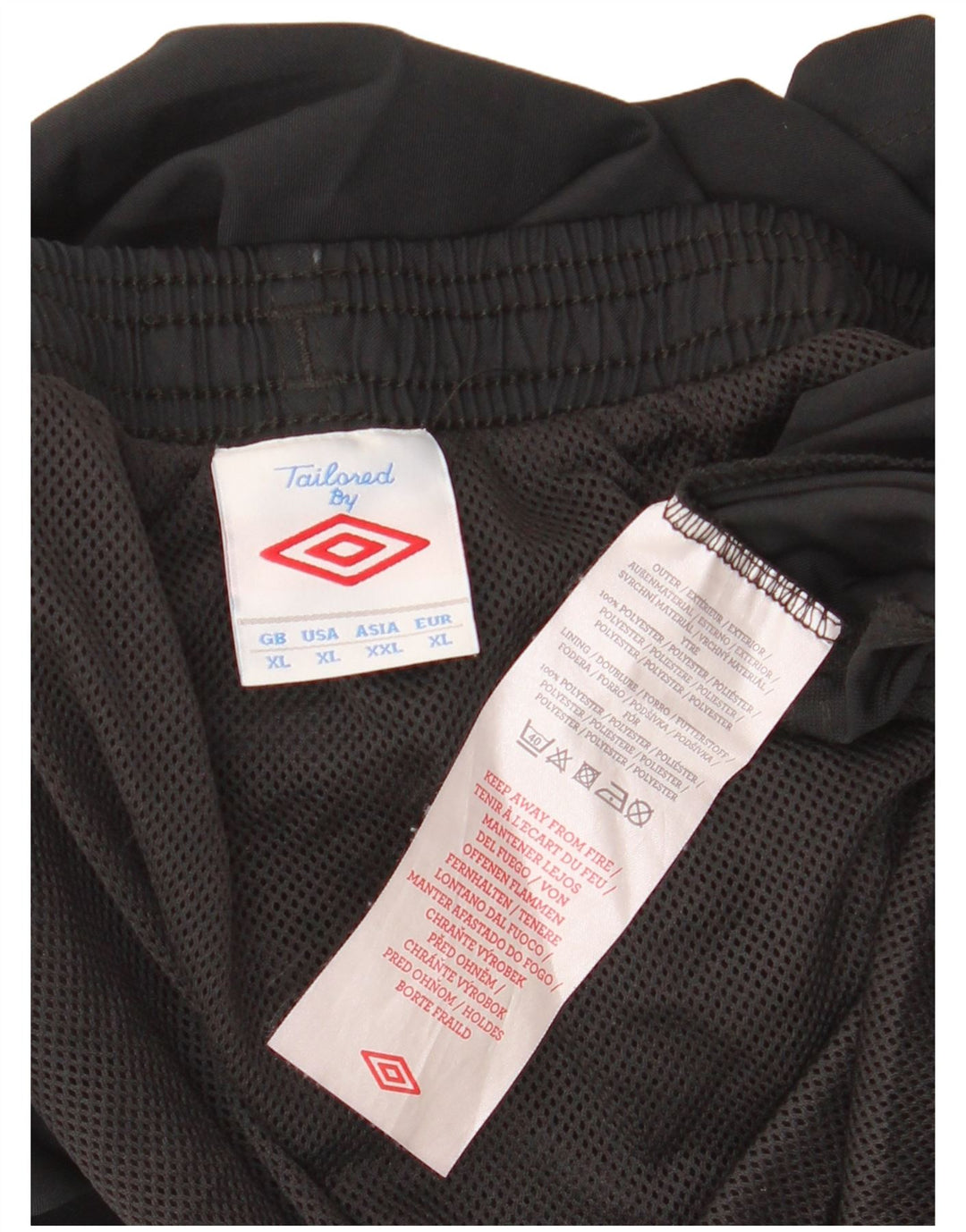Pantalones cortos deportivos Umbro Hombre XL Poliéster negro