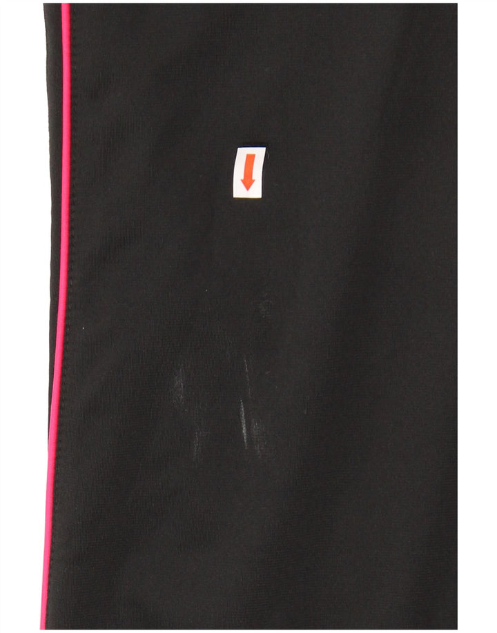 FILA Womens Flare Tracksuit Trousers UK 10 Small Black Polyester