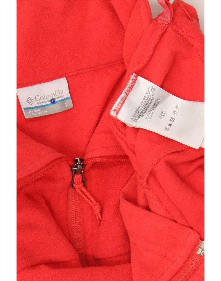 Columbia Chaqueta polar para mujer UK 46 Grande Poliéster rojo