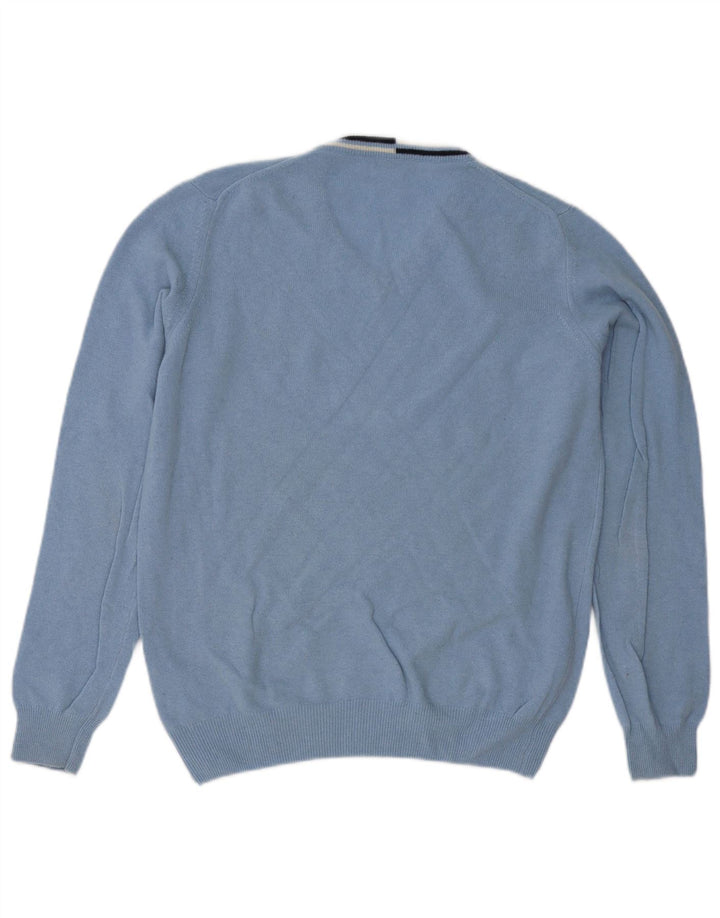 Fred Perry Jersey con Cuello en V para Niños 15-16 Años Lana Azul