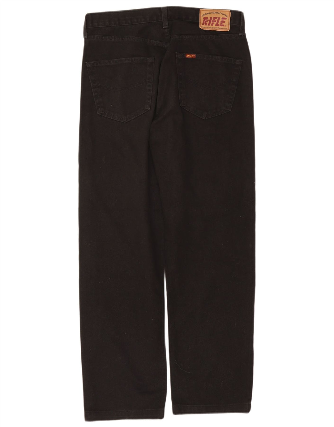 Vaqueros rectos para hombre Rifle W34 L29 Algodón negro