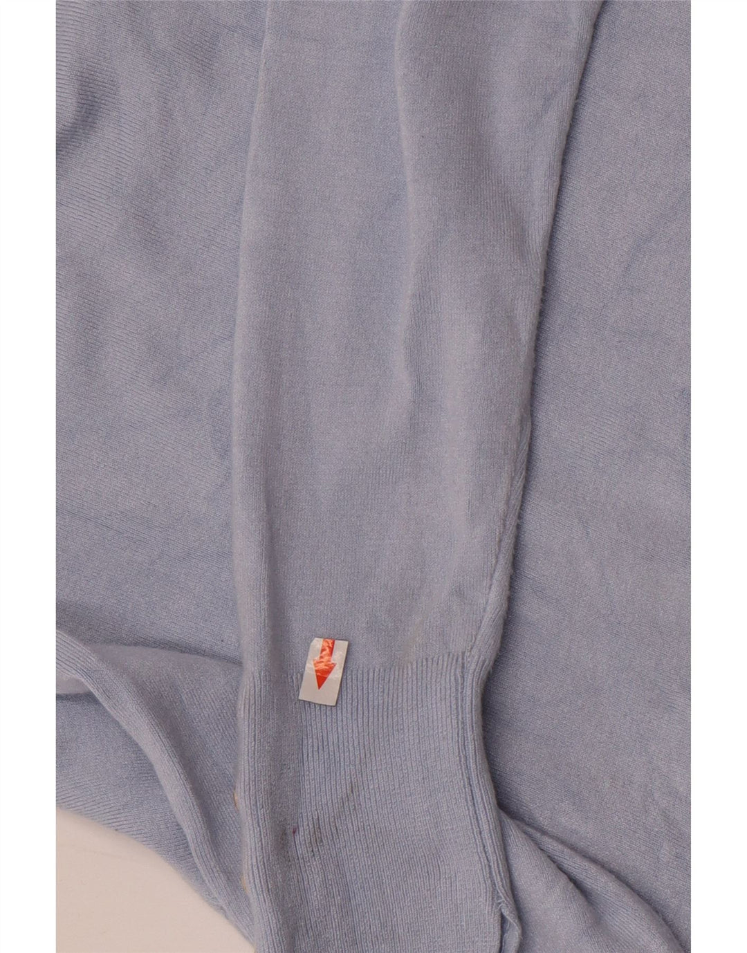 Zara - Jersey con cuello barco para mujer, talla 40, viscosa azul medio