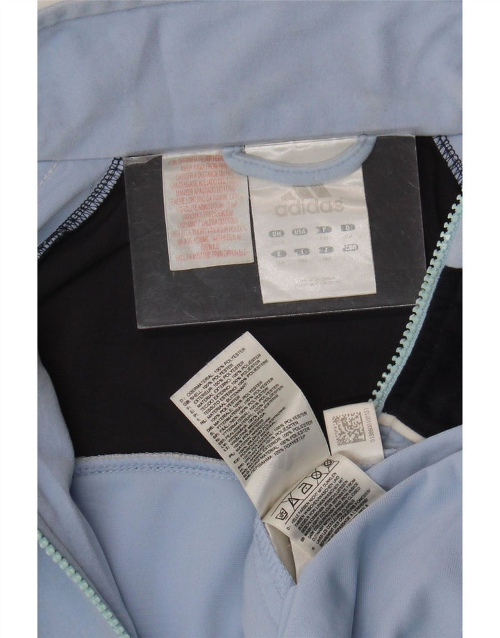Adidas - Chaqueta de chándal para niño, 13-14 años, color azul, poliéster