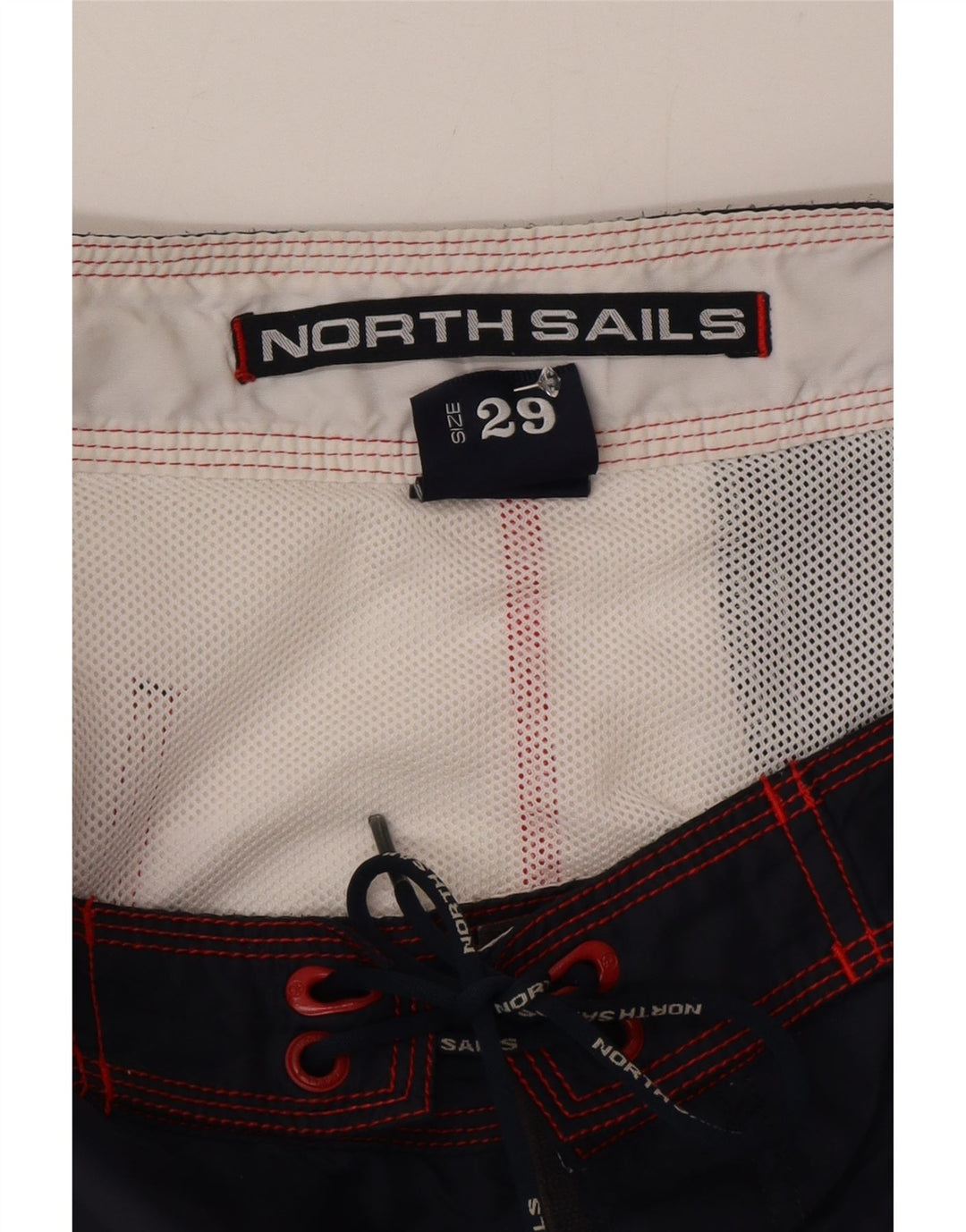 North Sails Hombre Bañador Gráfico Pequeño Rojo Colorblock Poliamida