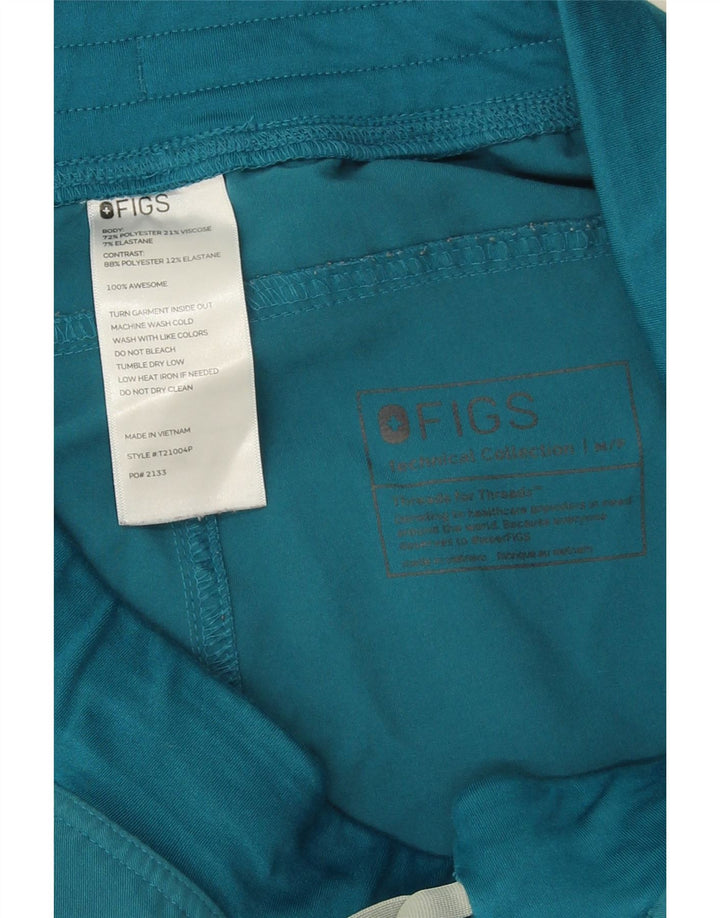 Pantalón cargo recto para mujer Figs Medium W30 L28 Poliéster azul
