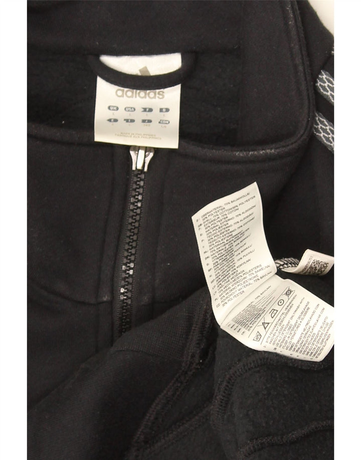 ADIDAS Hombre Chándal Top Chaqueta Grande Negro Colorblock Algodón