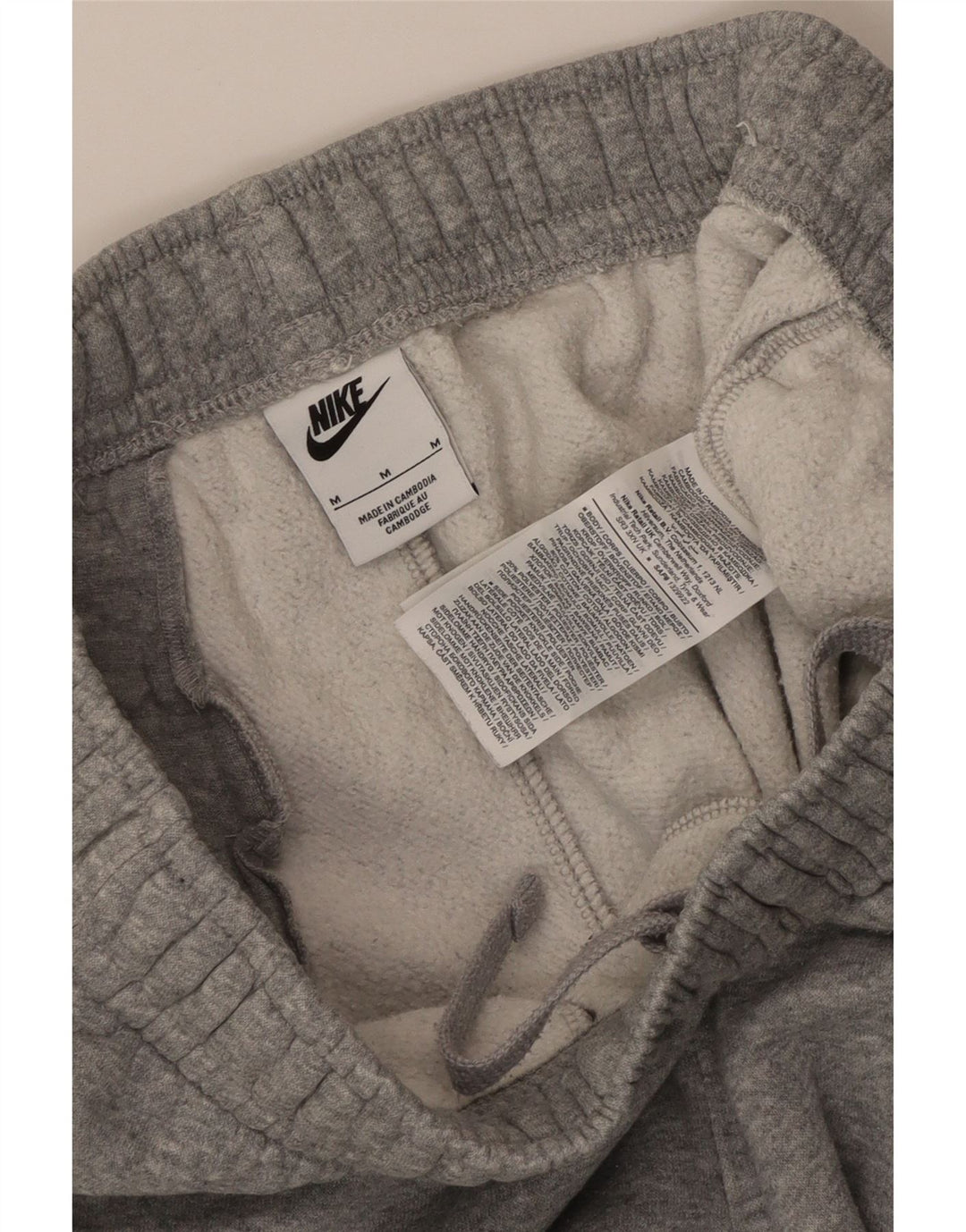 Pantalón De Chándal Nike Hombre Joggers De Algodón Moteado Gris Medio