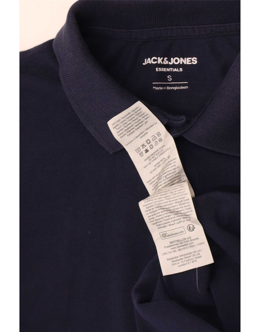 Polo Jack & Jones Hombre Small Azul Marino Algodón