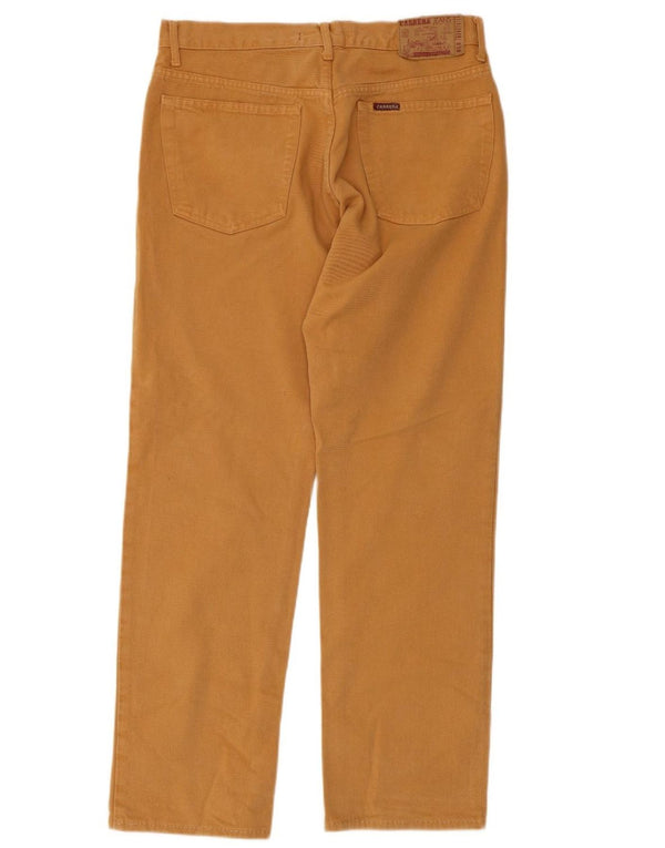 Pantalones casuales rectos para hombre Carrera W34 L31 Algodón amarillo