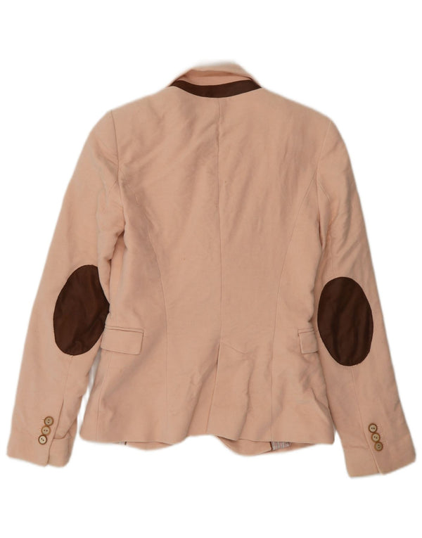Zara Mujer Chaqueta Blazer De 1 Botón UK 6 XS Rosa