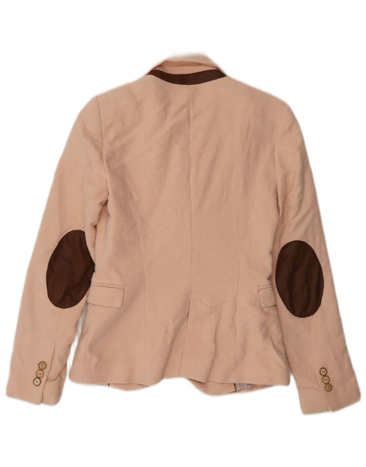 Zara Mujer Chaqueta Blazer De 1 Botón UK 6 XS Rosa