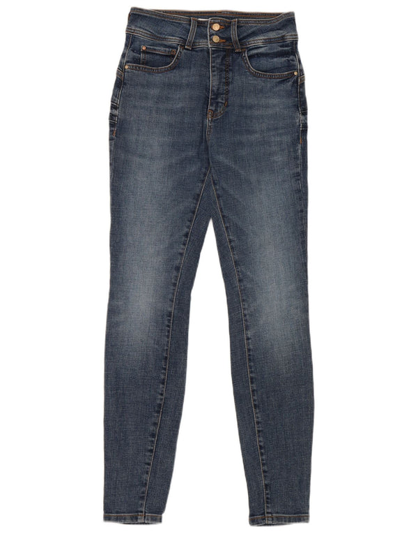Vaqueros Guess Mujer De Talle Alto Skinny W27 L28 Algodón Azul