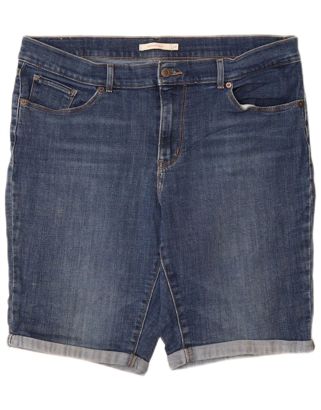LEVI'S Bermudas vaqueras para mujer W32 Algodón azul grande