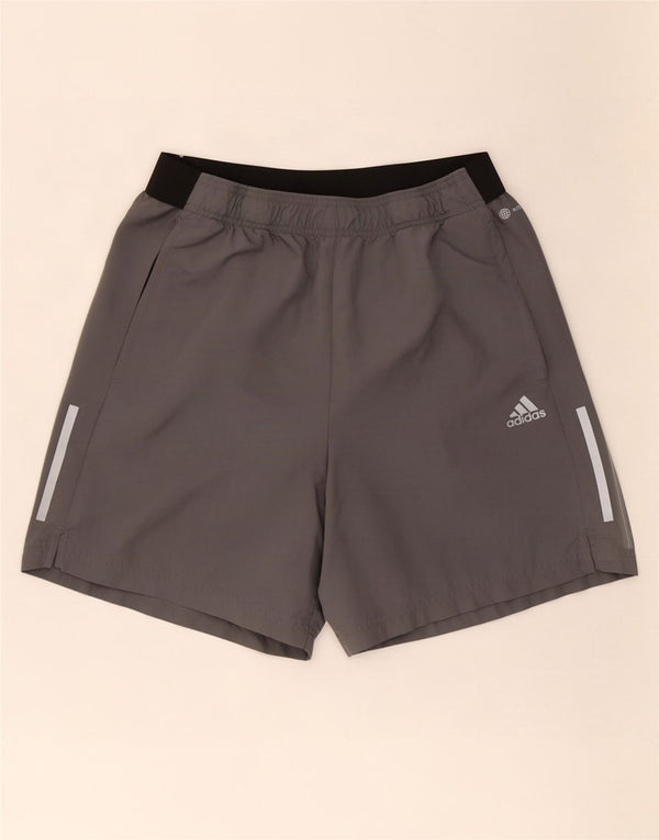 Adidas Hombre Aeroready Pantalones Cortos Deportivos Poliéster Color Block Gris Grande