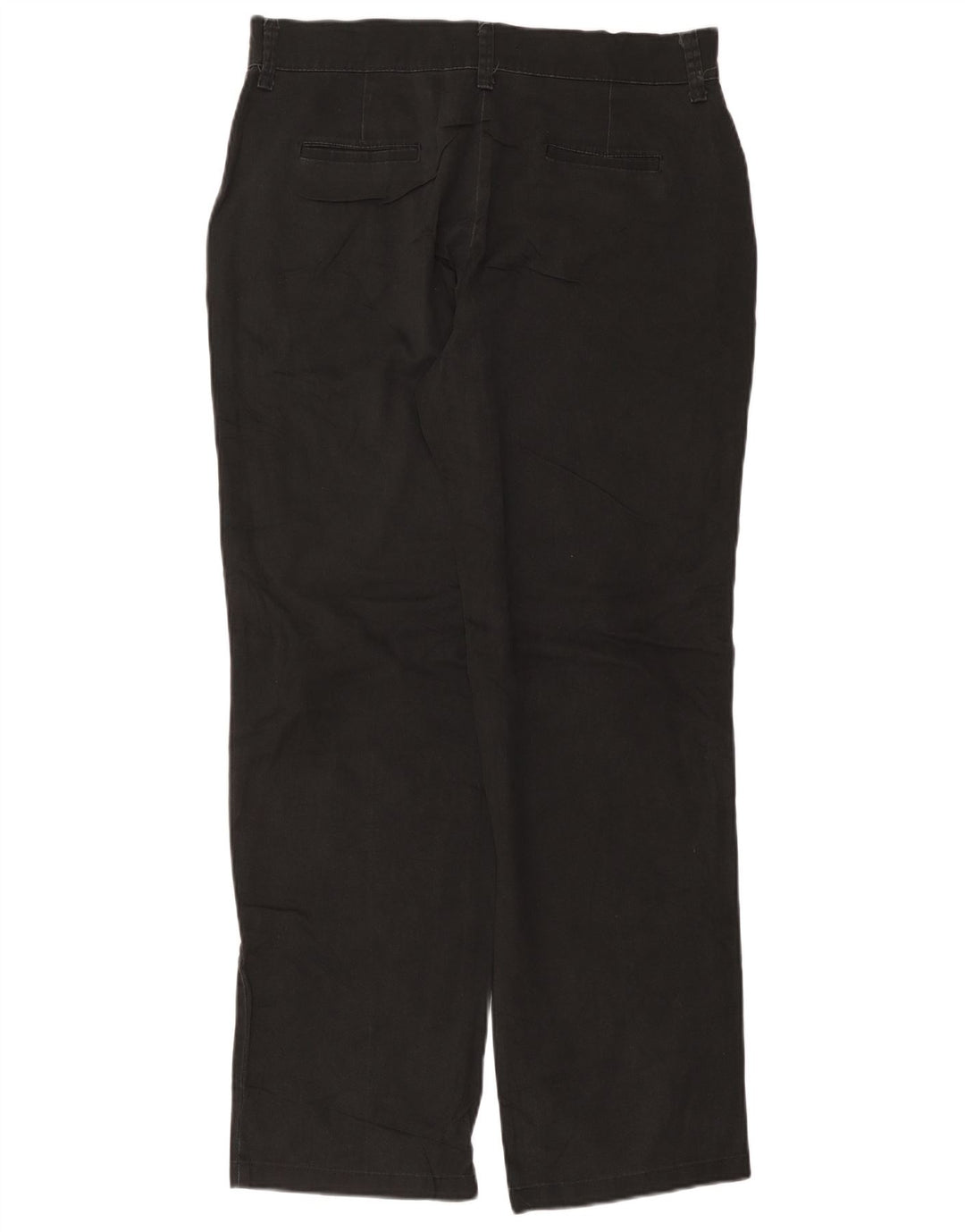 LEE Pantalones casuales de ajuste relajado para mujer US 12 Large W34 L32 Algodón negro