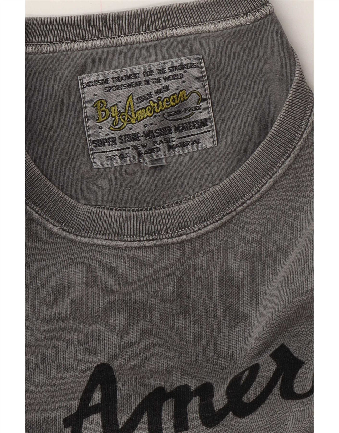 By American Sudadera Gráfica para Hombre Jersey XL Gris