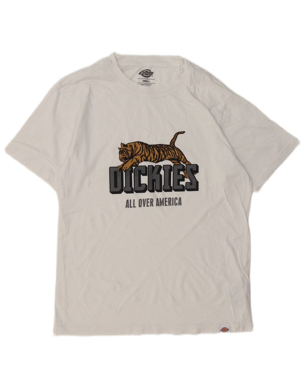 DICKIES Camiseta gráfica para hombre Top Small White Cotton