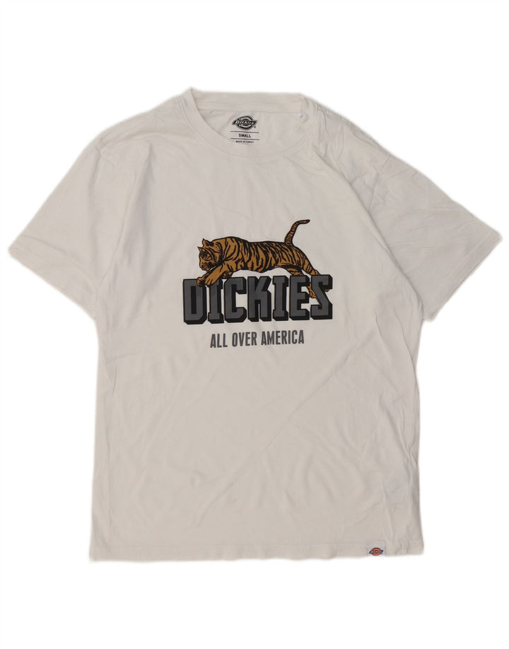 DICKIES Camiseta gráfica para hombre Top Small White Cotton