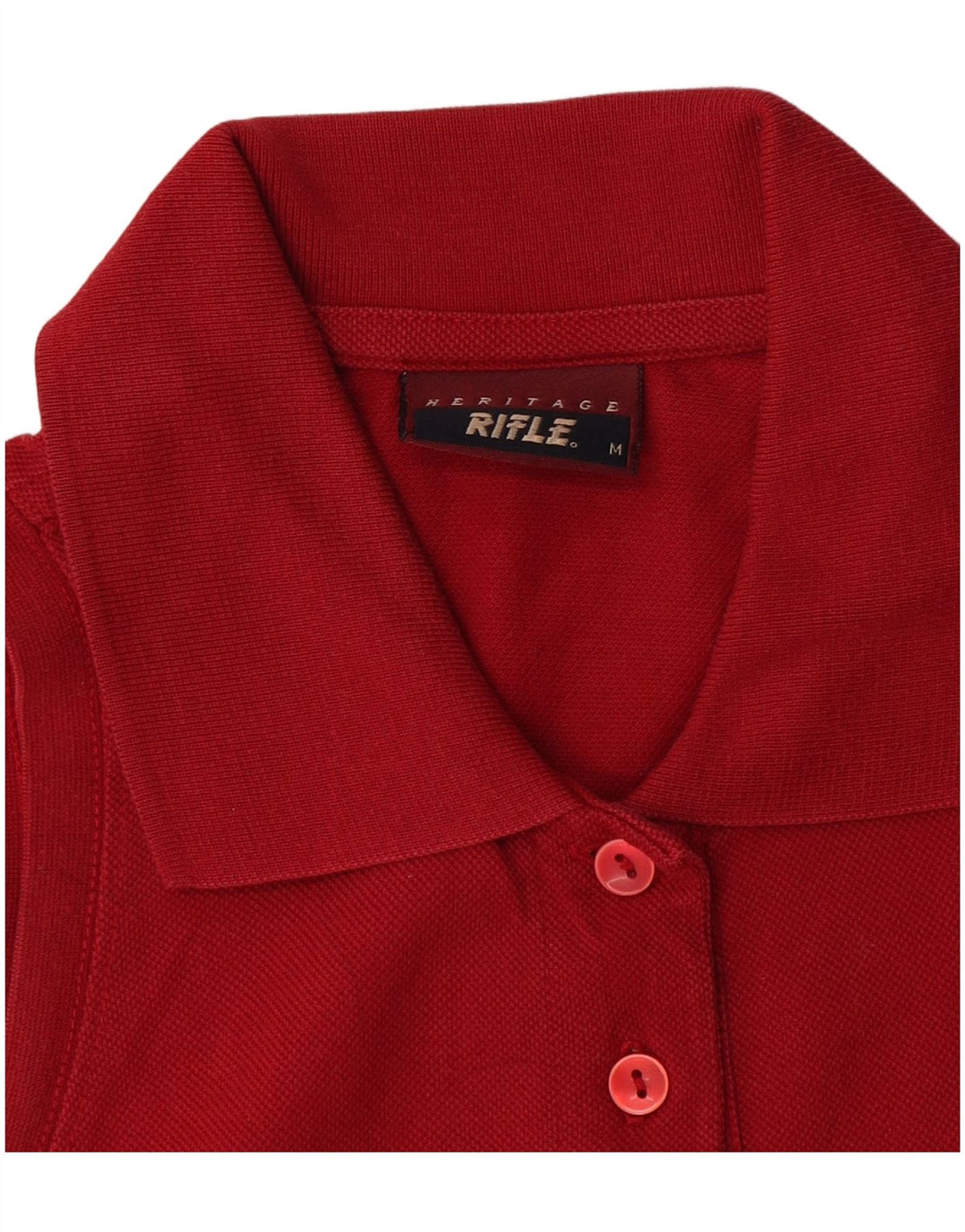 Rifle Polo sin mangas para mujer UK 12 Medium Red