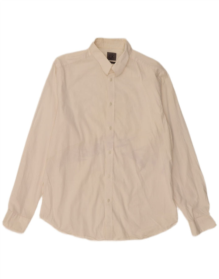 Camisa Calvin Klein para hombre 2XL Blanco roto