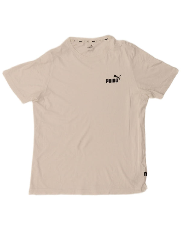 Camiseta Puma Hombre Top Medium Blanco Algodón