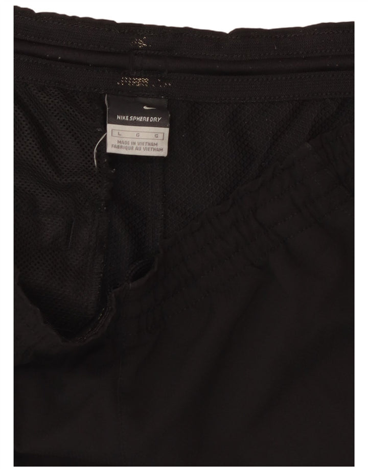 NIKE Pantalones cortos deportivos para hombre, talla grande, color negro