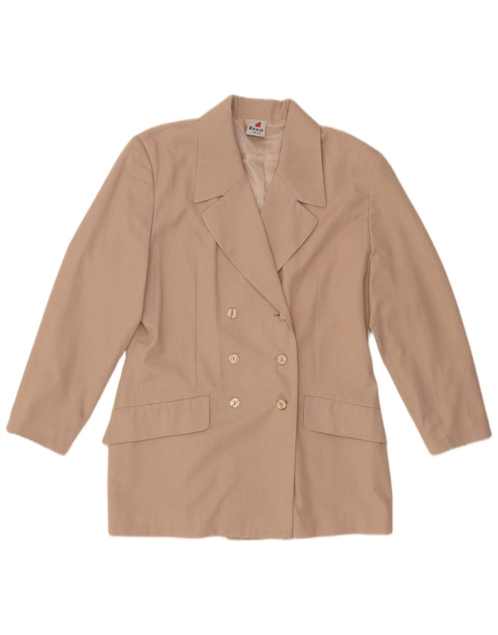 Chaqueta tipo blazer con doble botonadura para mujer Ecco EU 38/40 Poliéster beige medio