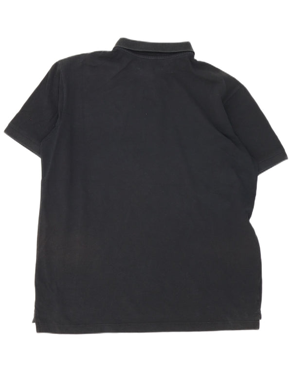 KAPPA Mens Polo Shirt XL Black Cotton