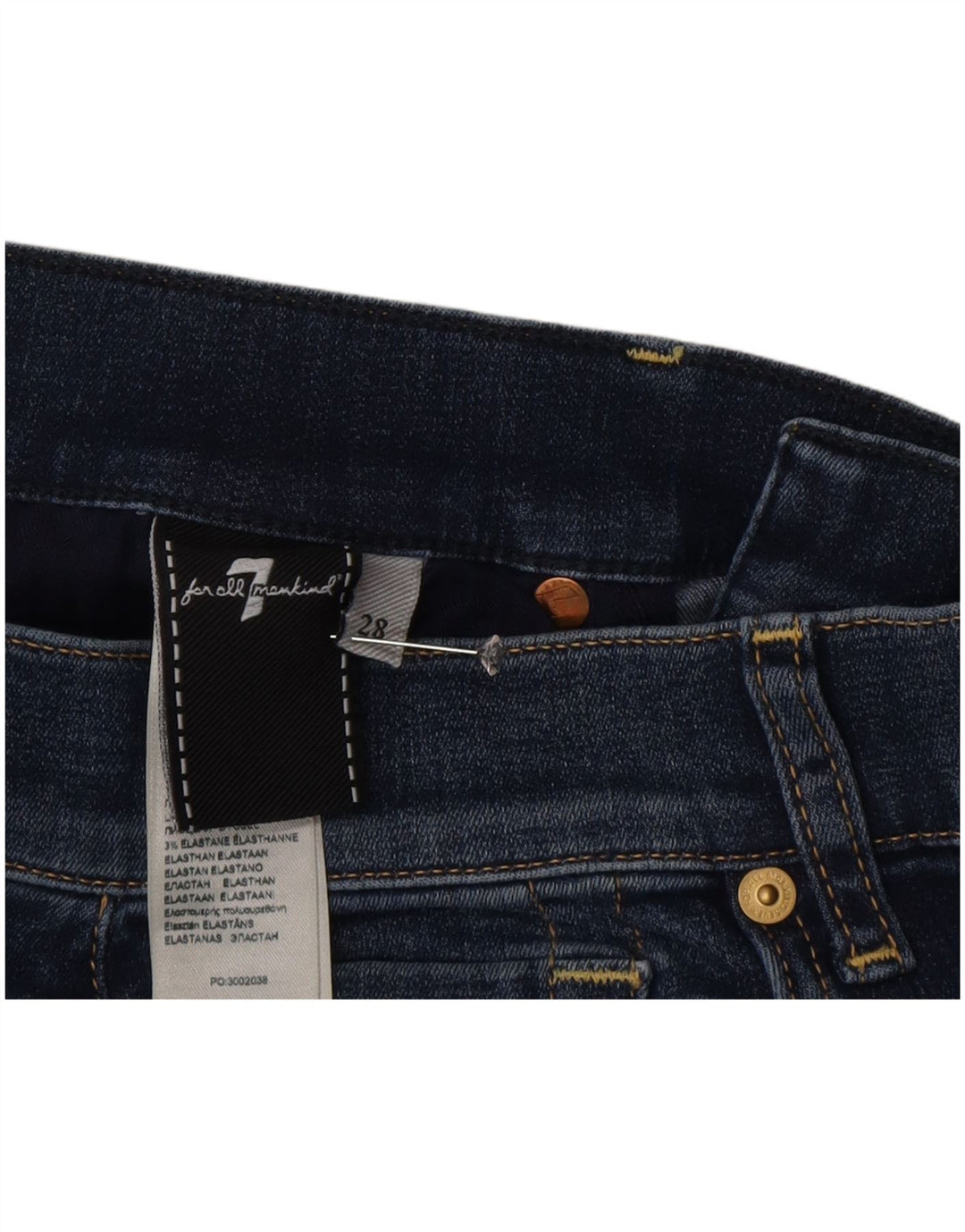Vaqueros Bootcut para mujer 7 For All Mankind W28 L34 Algodón azul