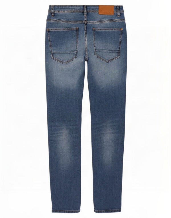 Zara Mens Slim Jeans EU 46 XL W36 L28 Algodón Azul