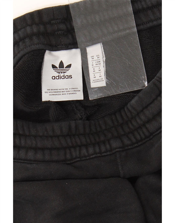 ADIDAS Hombre Graphic Chándal Pantalones Joggers Medio Algodón Negro