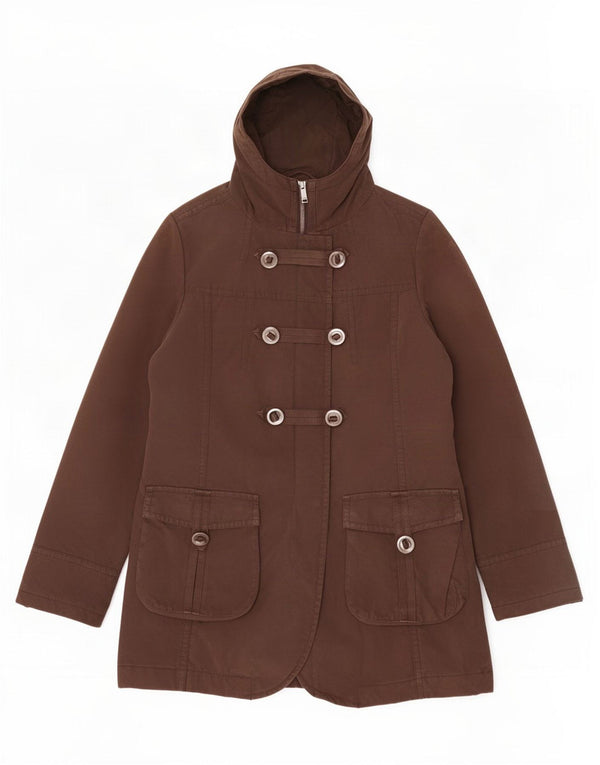 Topshop Parka con capucha para mujer UK 46 Large Algodón marrón