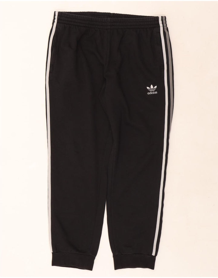 Adidas Hombre Pantalones De Chándal Joggers XL Negro Algodón