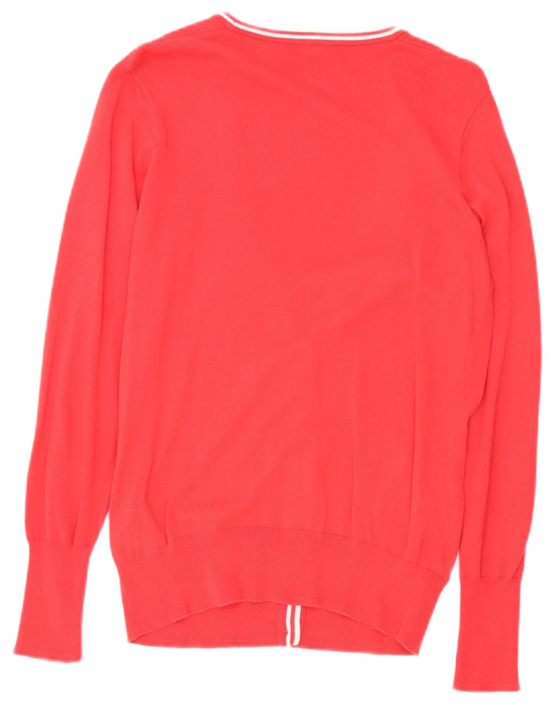Fred Perry - Cárdigan para mujer, talla 10, algodón rojo pequeño
