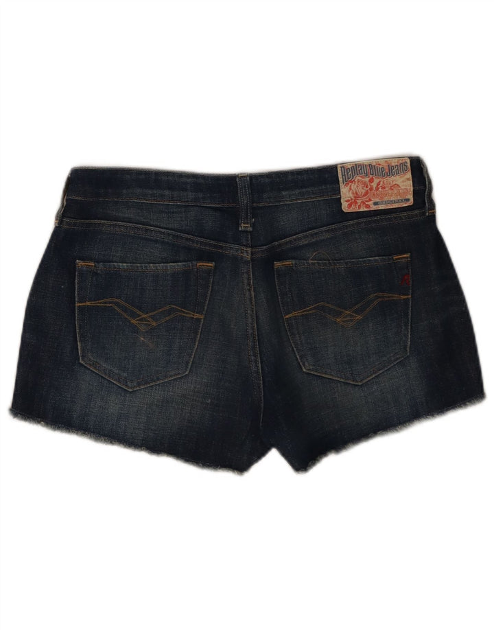 Shorts Vaqueros Mujer Replay W28 Algodón Azul Medio