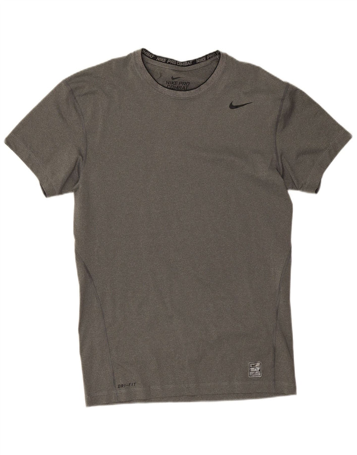 Nike Camiseta de compresión para hombre Top 2XL Poliéster moteado gris
