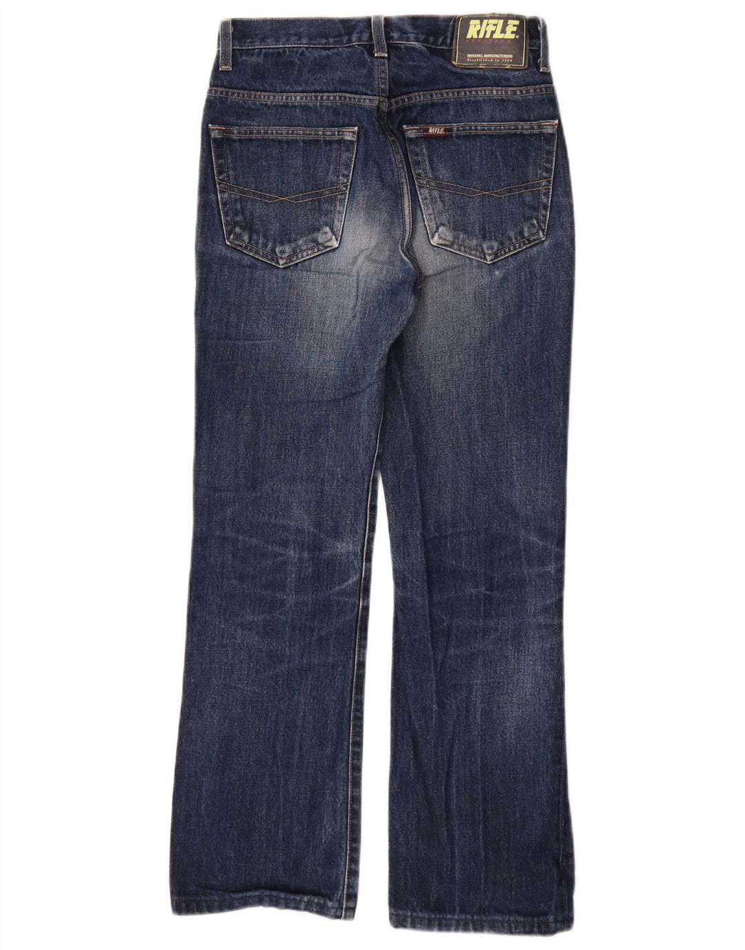 Vaqueros con corte bota para hombre Rifle W28 L28 Algodón azul