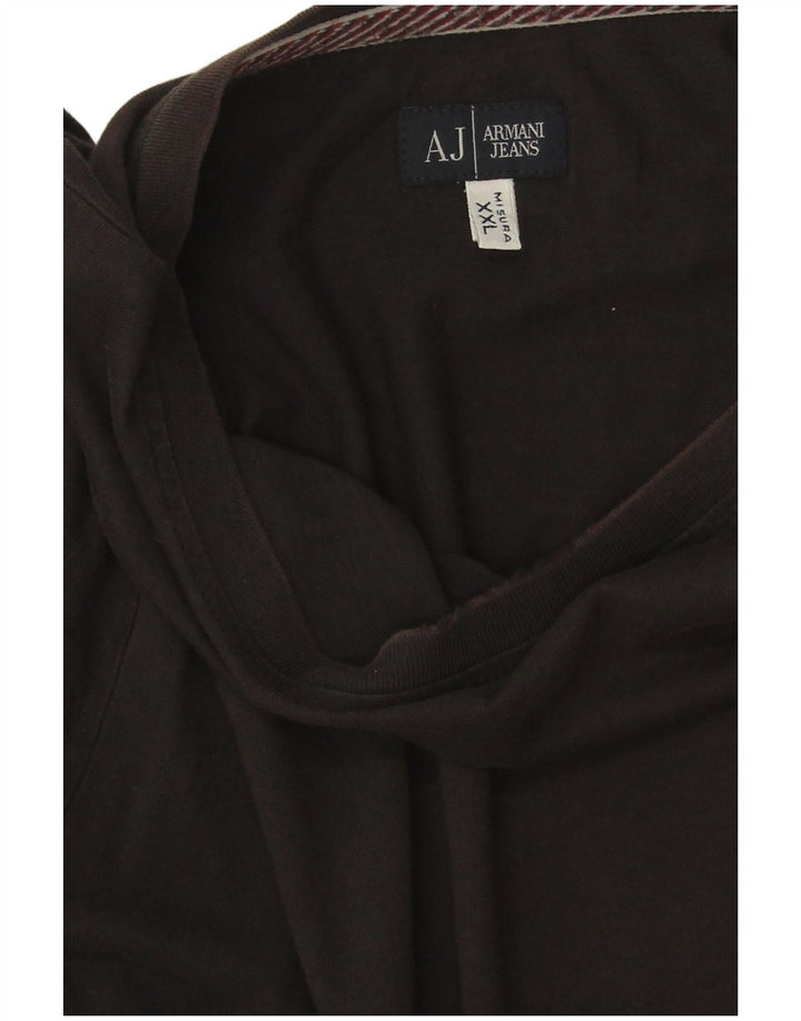 Armani Jeans Hombre Top Manga Larga 2XL Negro