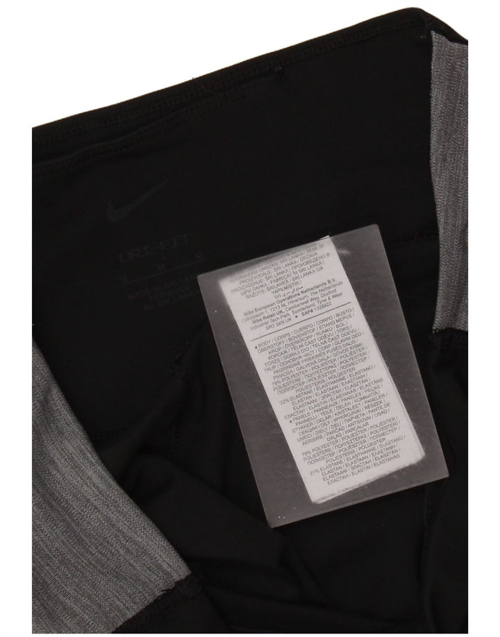 Nike Leggings Dri Fit para mujer UK 40 Mediano Negro Colorblock Poliéster