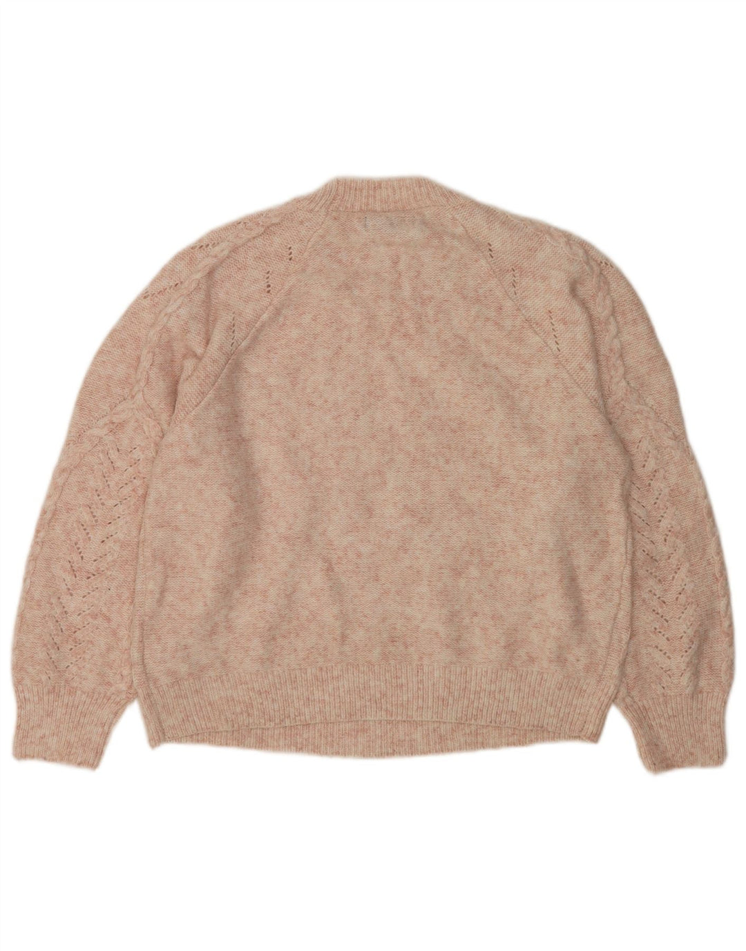 Marks & Spencer Jersey de cuello redondo para mujer UK 44 Poliéster rosa medio