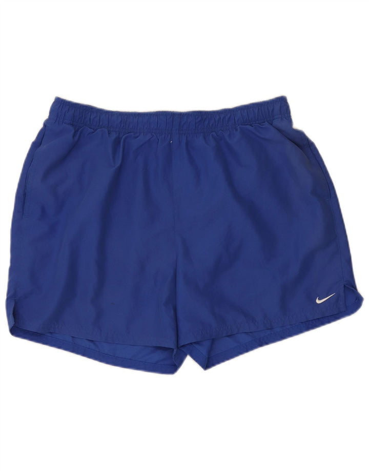 Nike Pantalones cortos deportivos para hombre XL Azul Poliéster