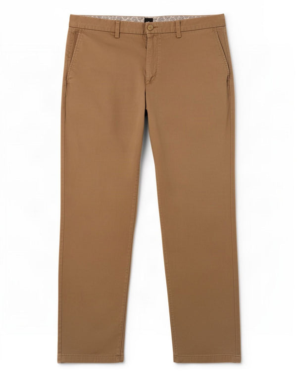 Hugo Boss Pantalones chinos rectos para hombre IT 52 XL W36 L30 Algodón caqui