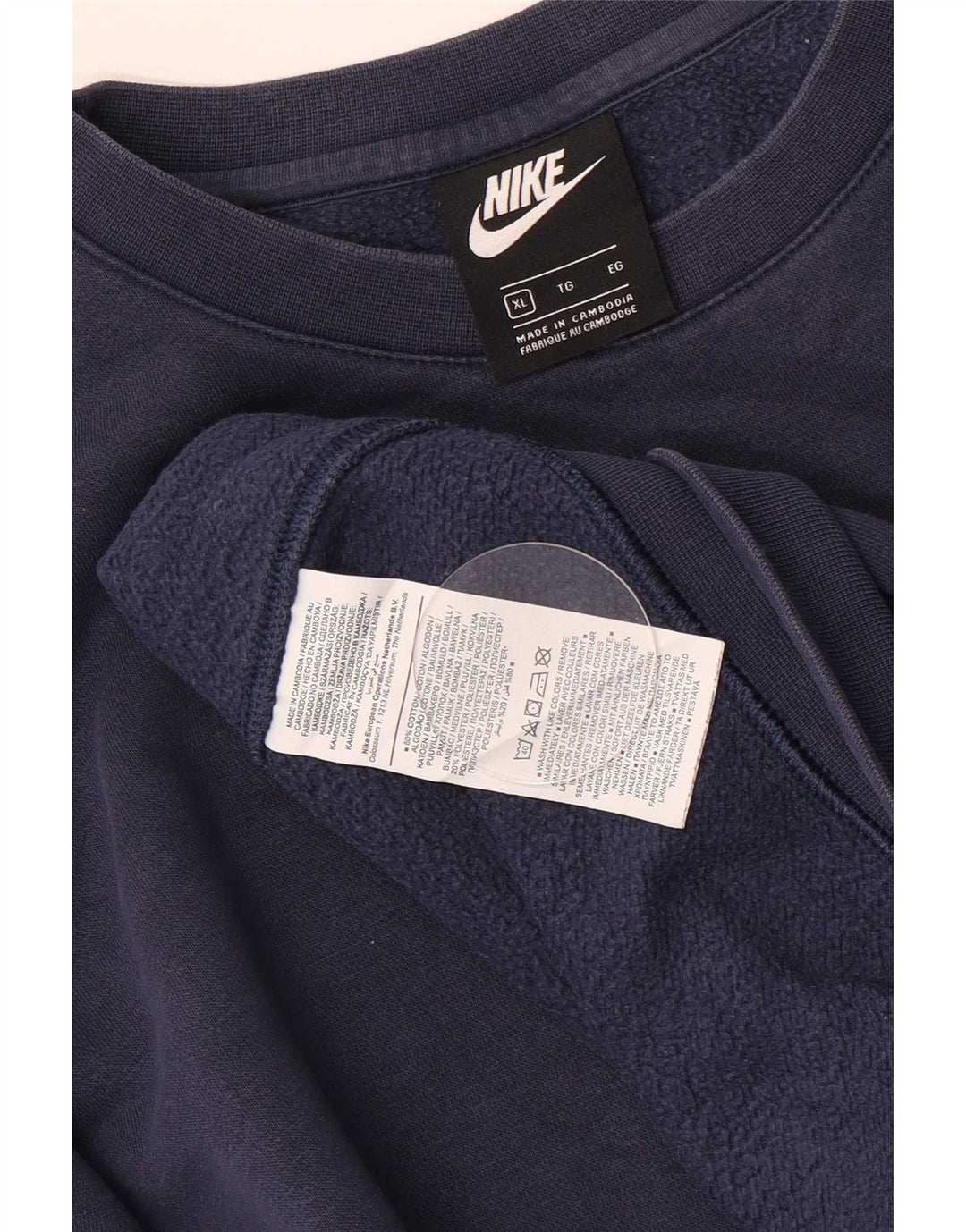 Sudadera Nike Hombre Jumper XL Azul Marino Algodón