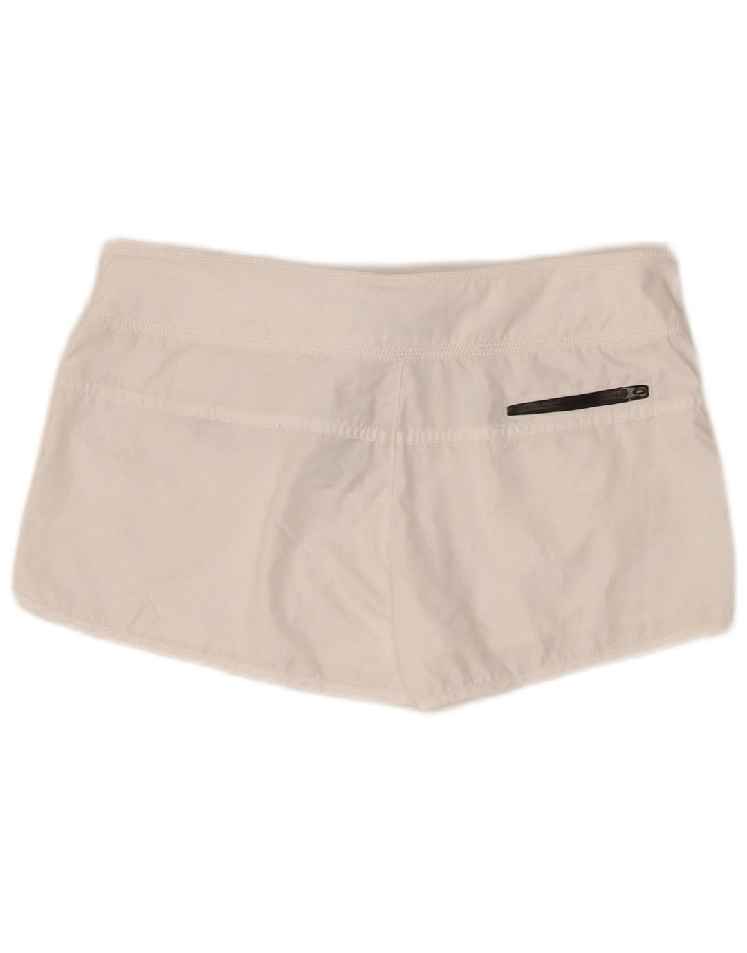 Nike - Pantalones cortos deportivos para mujer, talla 40, poliéster blanco pequeño
