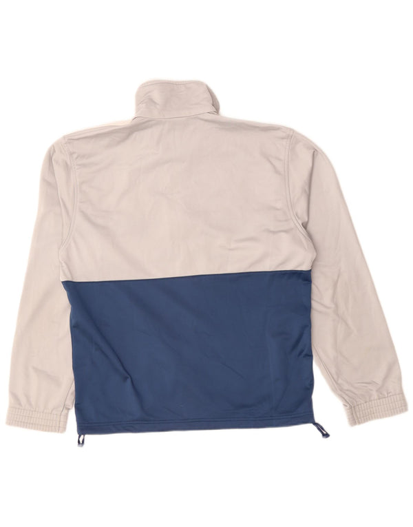 Diadora Mens Tracksuit Top Jacket UK 36 Small Off White Polyester