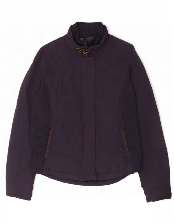 Massimo Dutti Chaqueta Acolchada Mujer UK 40 Mediana Azul Marino Poliéster