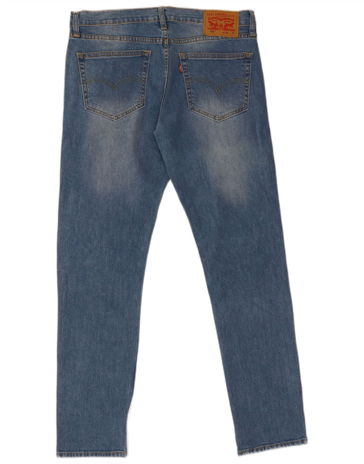 Levi's Hombre 511 Slim Jeans W32 L32 Algodón Azul