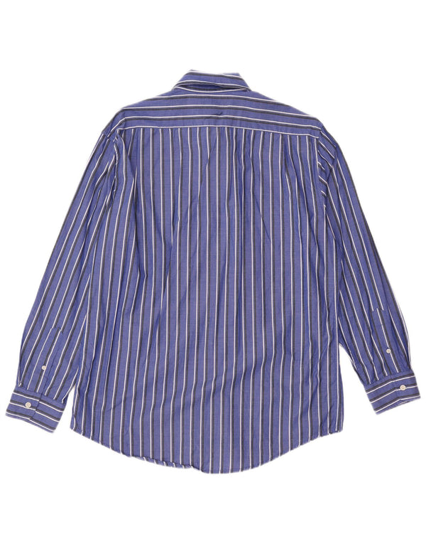 ASSN DE POLO DE EE. UU. Camisa Hombre Algodón Rayas Azul Medio