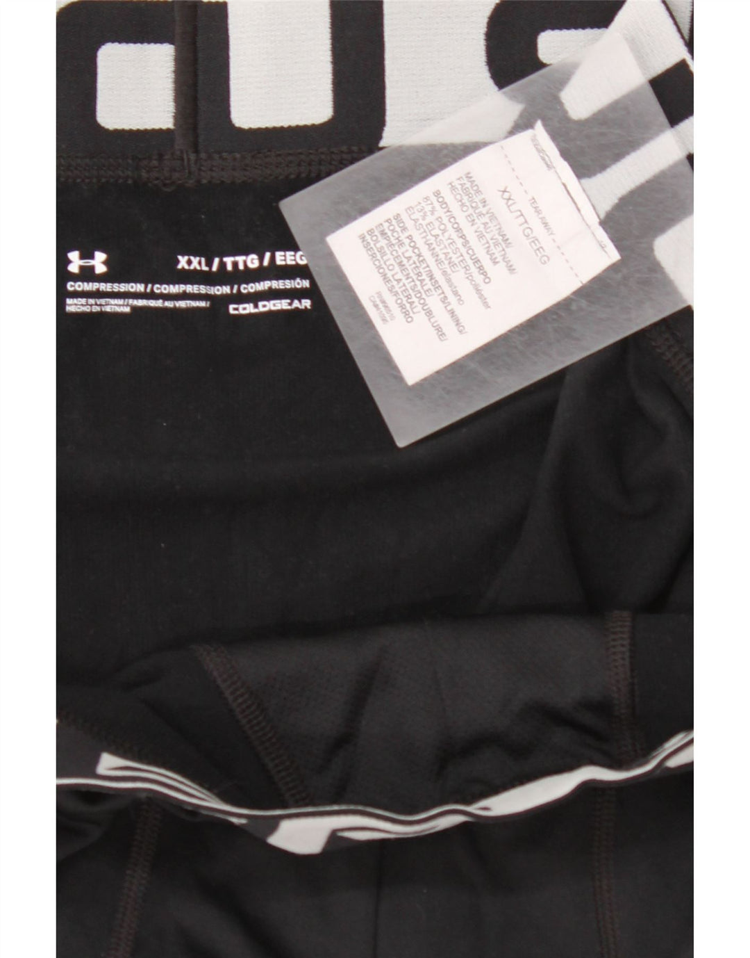 UNDER ARMOUR Leggings gráficos Cold Gear para hombre 2XL Poliéster negro