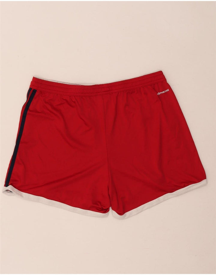 Adidas Mujer Climacool Sport Shorts UK 16/18 Grande Rojo Poliéster